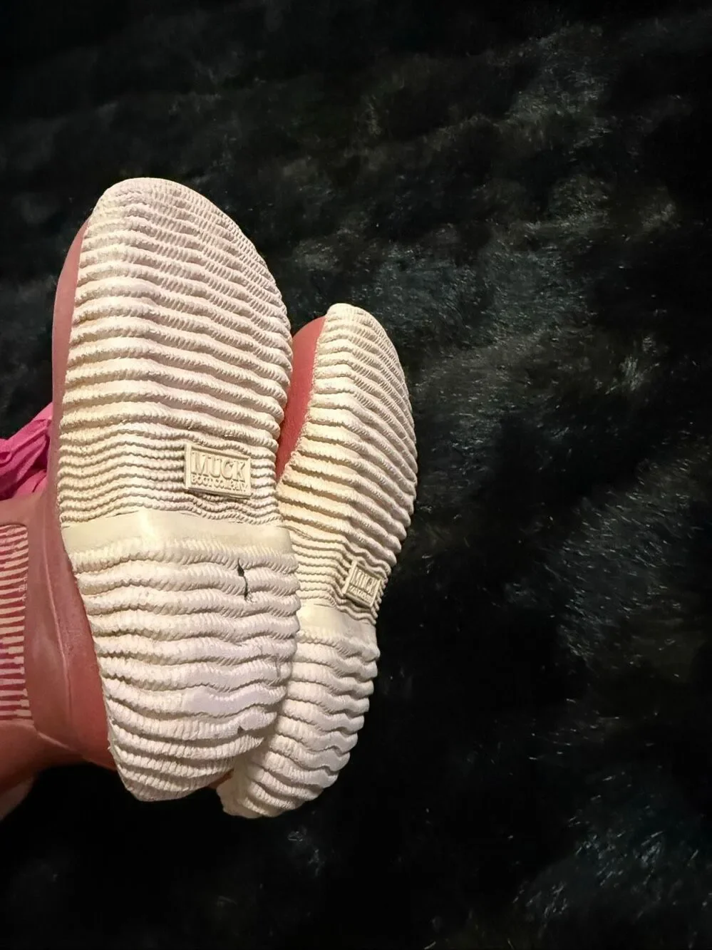 Muck Boots Halo Season Boots pink striped 10 shoes bow